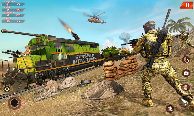 اسکرین شات 2 برنامه Army Train Driving Simulator