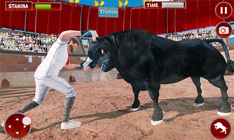 اسکرین شات 1 برنامه Angry Bull: City Attack Sim