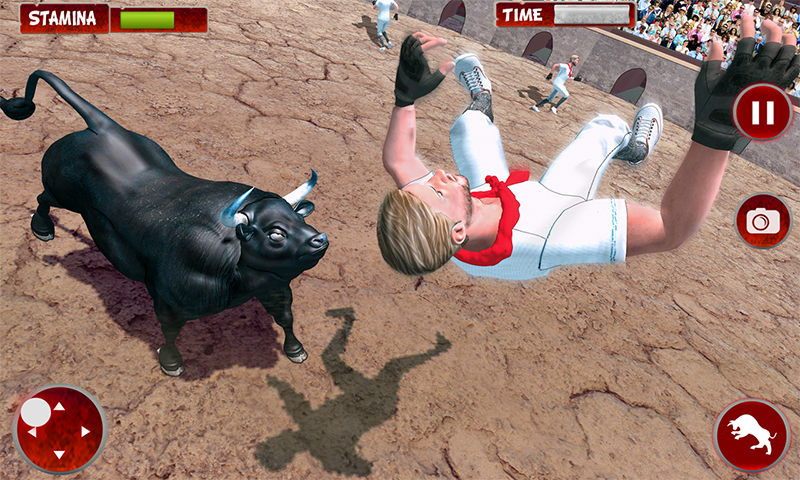 اسکرین شات 2 برنامه Angry Bull: City Attack Sim