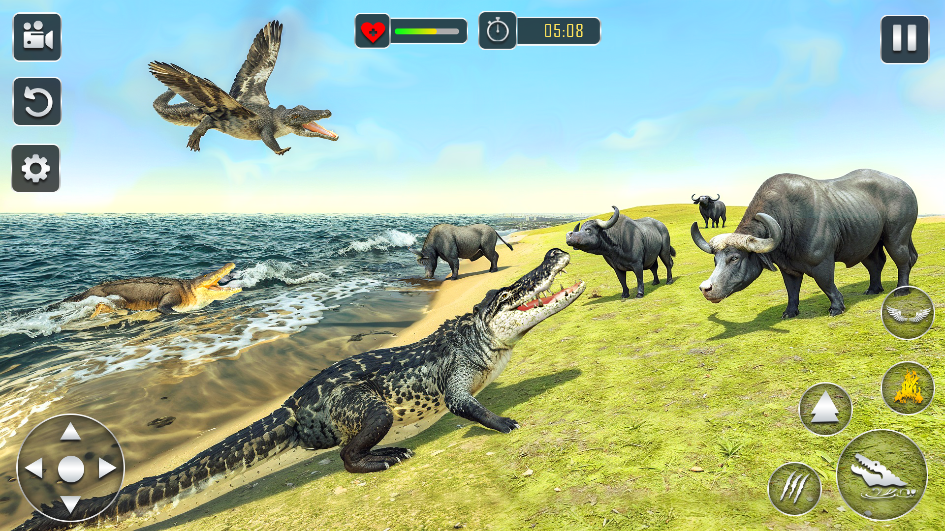 اسکرین شات 4 برنامه Wild Crocodile Sim Animal Game