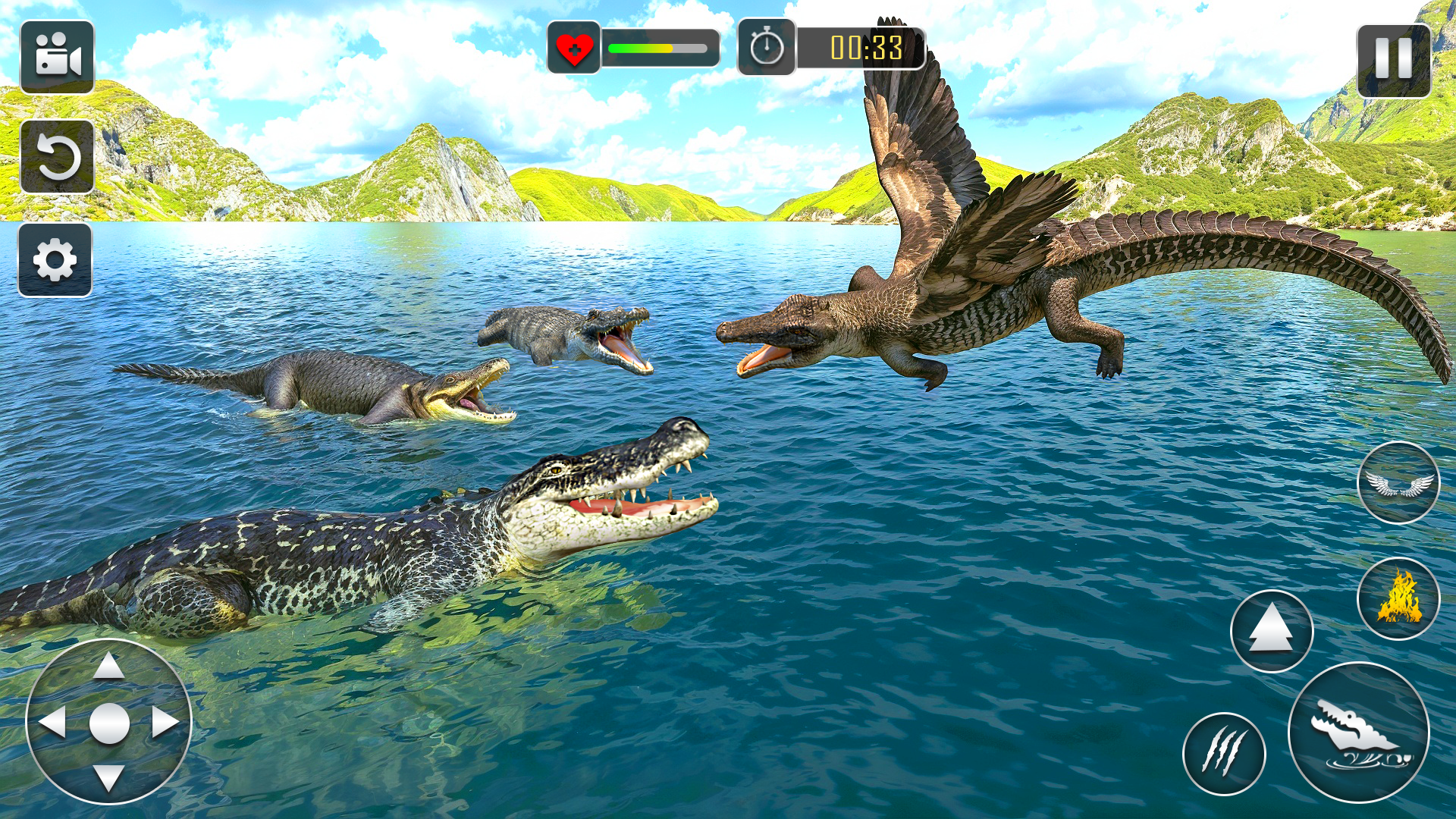 اسکرین شات 1 برنامه Wild Crocodile Sim Animal Game
