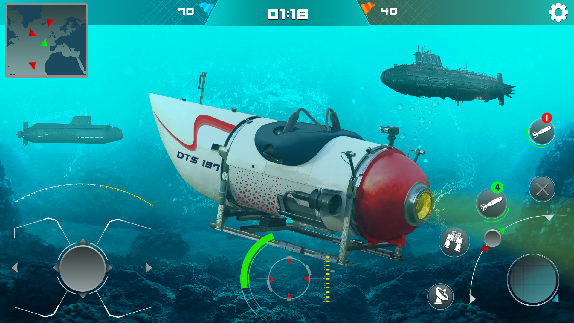 اسکرین شات 5 برنامه Submarine Titans Rescue Ship