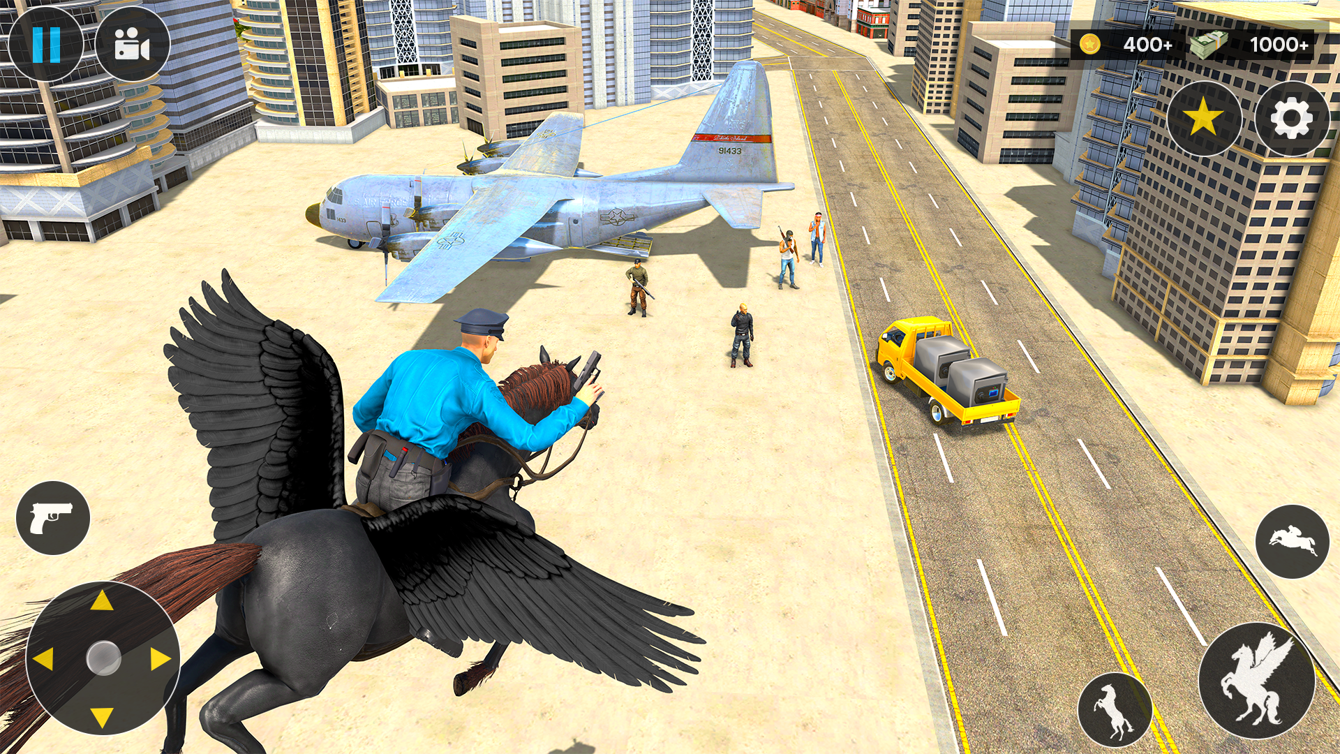 اسکرین شات 4 برنامه Wild Flying Horse Simulator