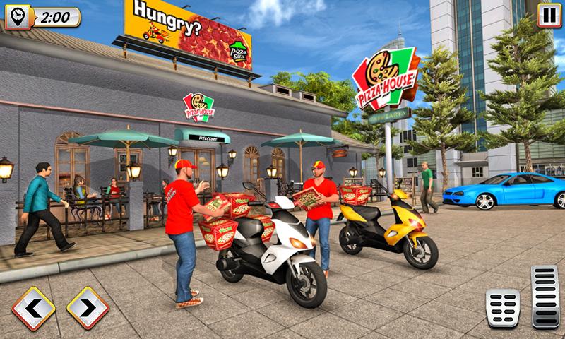 اسکرین شات 4 برنامه Pizza Delivery Boy Bike Games