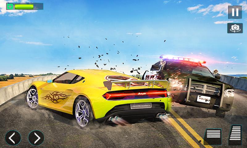 اسکرین شات 3 برنامه Police Chase Cop Car Games