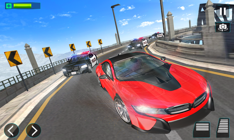 اسکرین شات 2 برنامه Police Chase Cop Car Games