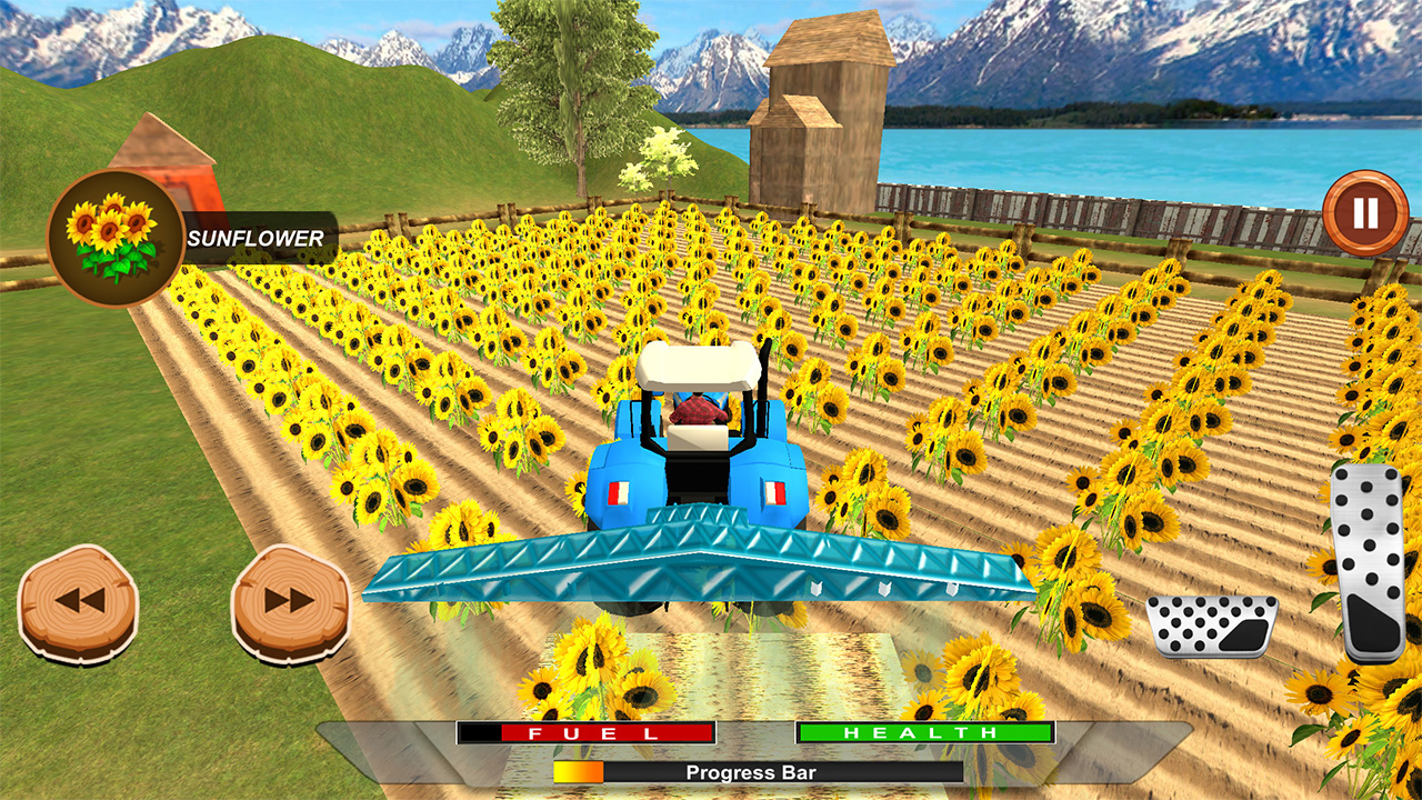 اسکرین شات 1 برنامه Farming Games: Tractor Driving