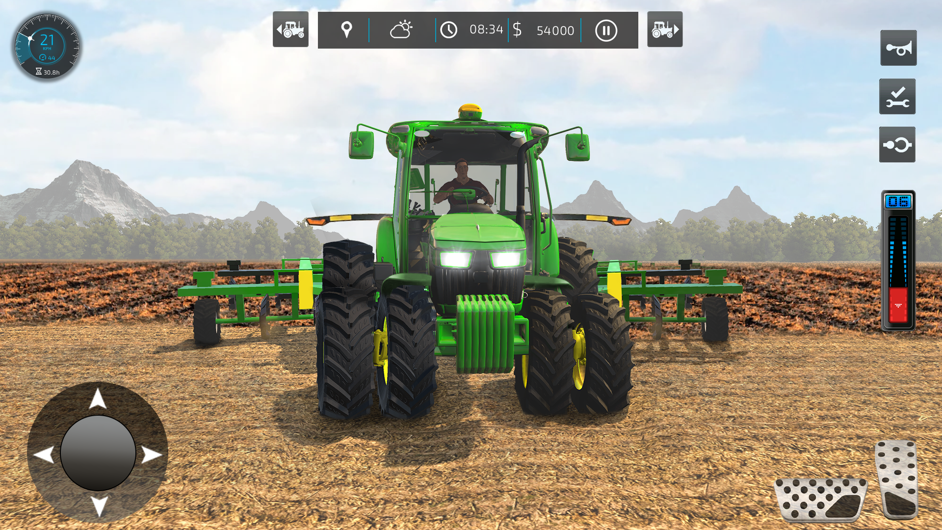 اسکرین شات 2 برنامه Farming Games: Tractor Driving