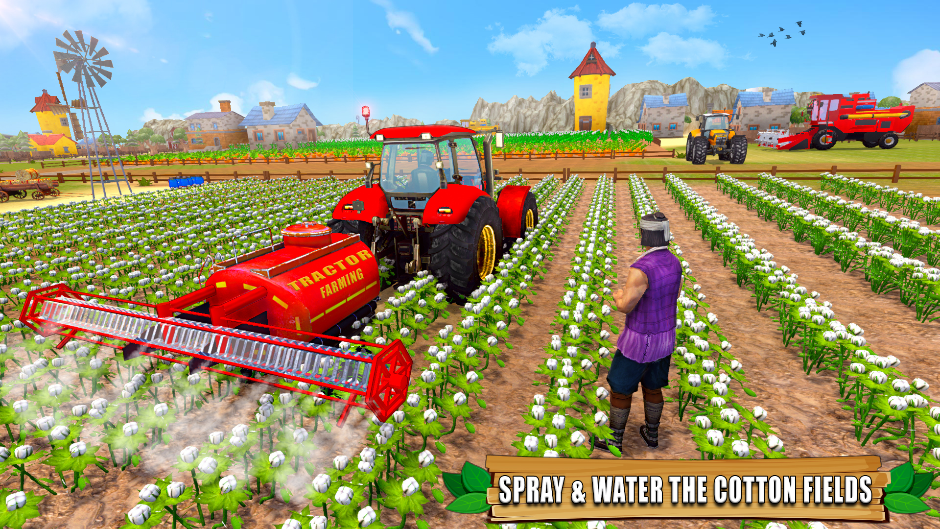 اسکرین شات 5 برنامه Farming Games: Tractor Driving