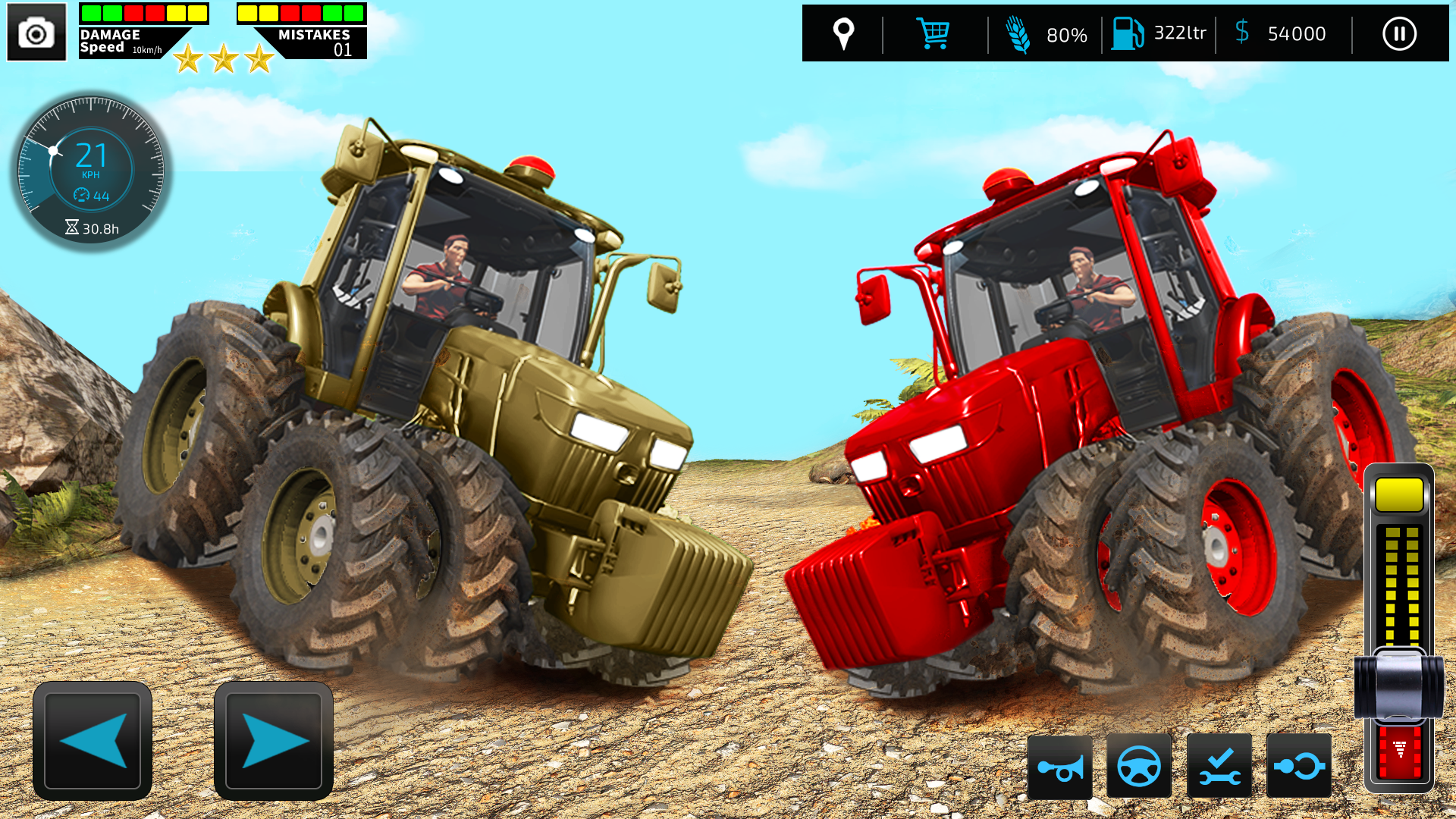 اسکرین شات 1 برنامه Farming Games: Tractor Driving