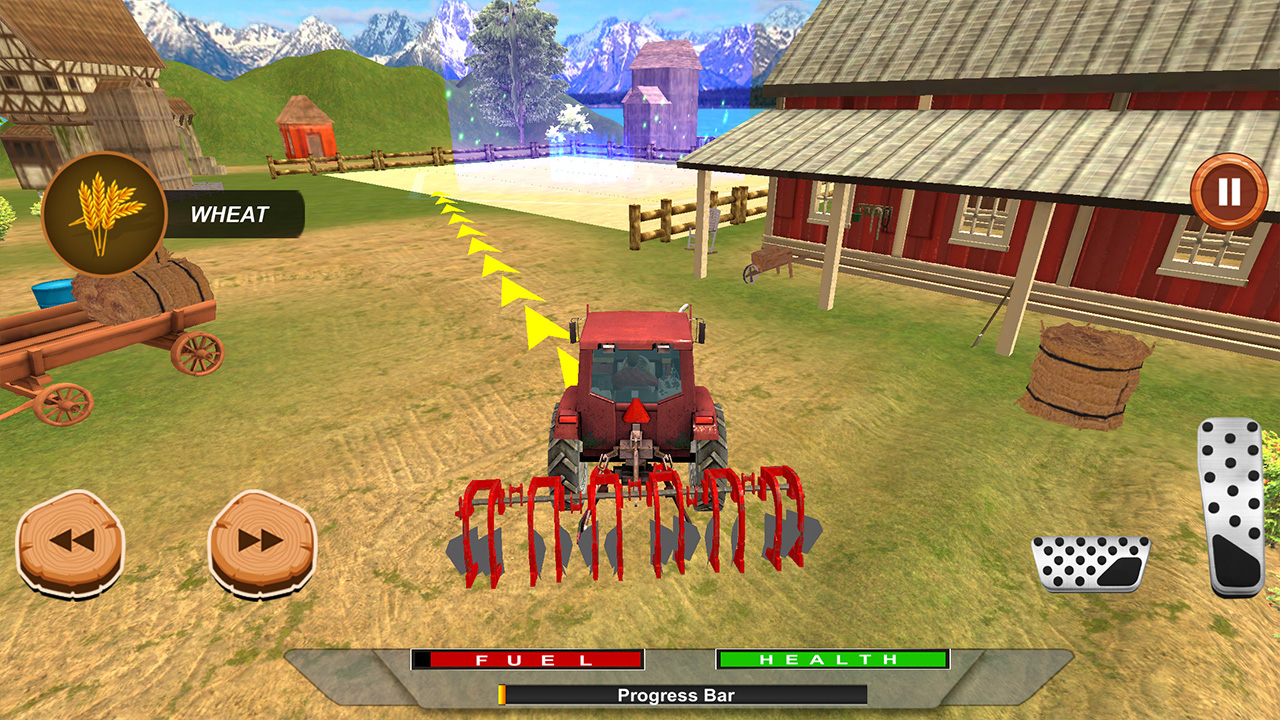 اسکرین شات 5 برنامه Farming Games: Tractor Driving