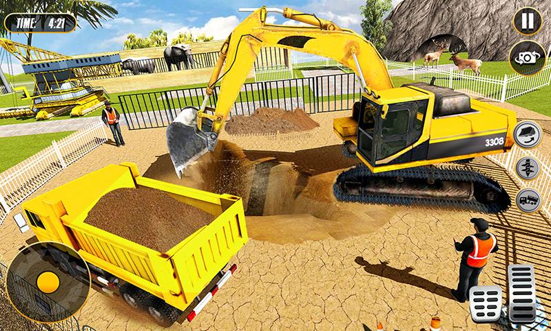 اسکرین شات 5 برنامه Animal Zoo Construction Games