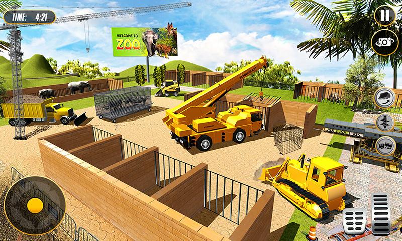 اسکرین شات 4 برنامه Animal Zoo Construction Games