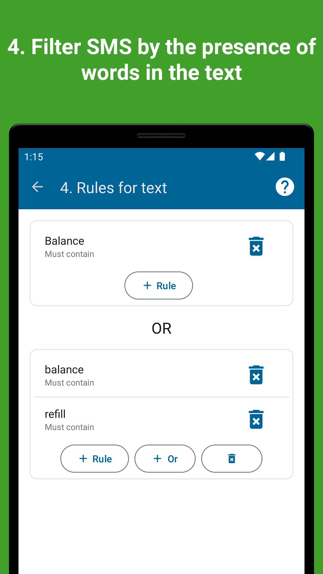 اسکرین شات برنامه SMS forwarder 6