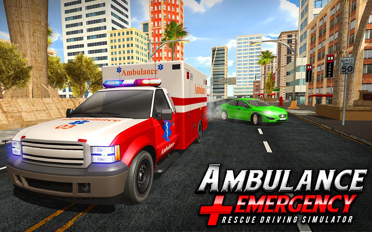 اسکرین شات 1 برنامه 911 Ambulance City Rescue Game