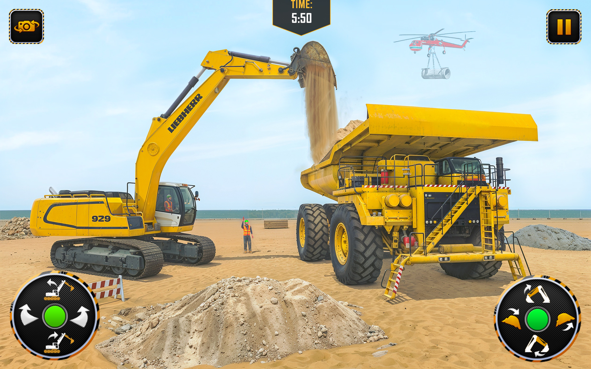 اسکرین شات 3 بازی City Heavy Excavator Crane 3D