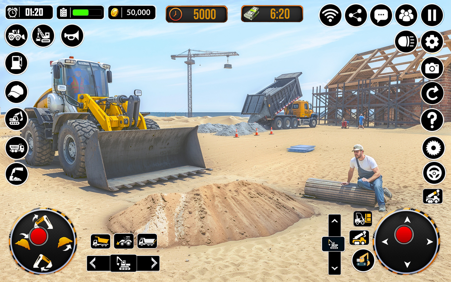 اسکرین شات 3 بازی City Heavy Excavator Crane 3D