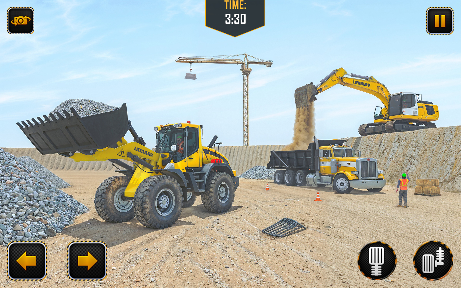 اسکرین شات 1 بازی City Heavy Excavator Crane 3D