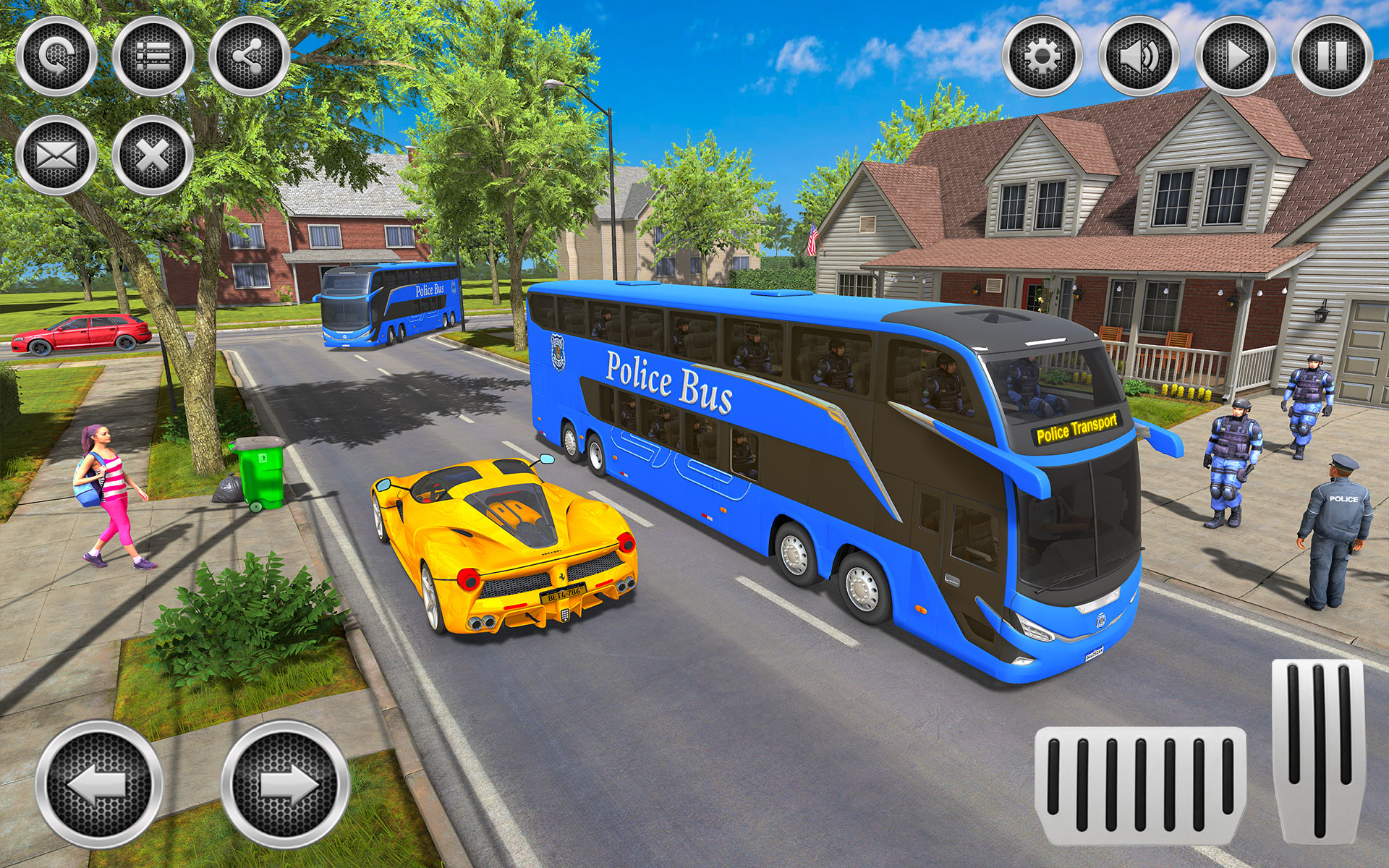 اسکرین شات 5 بازی US Police Bus Simulator Game