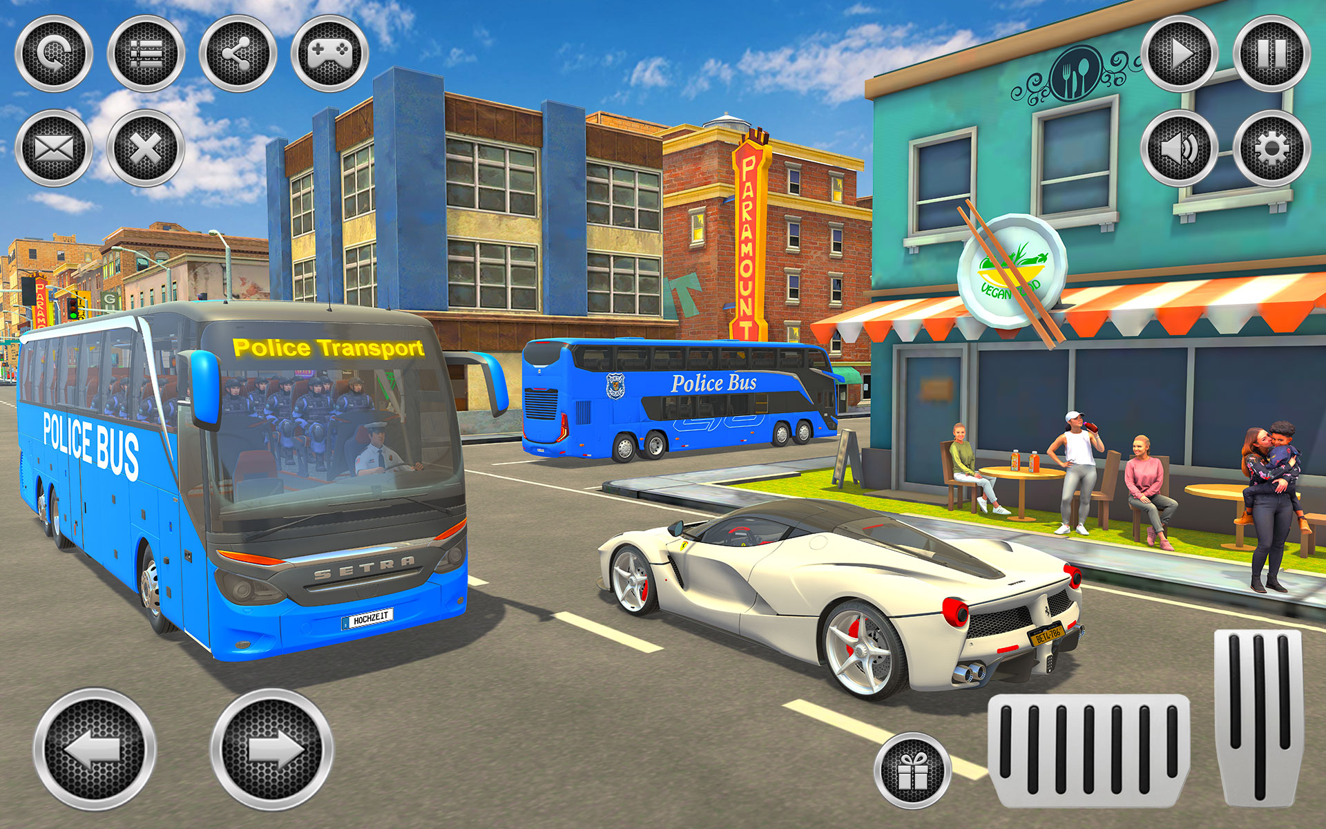 اسکرین شات 2 بازی US Police Bus Simulator Game