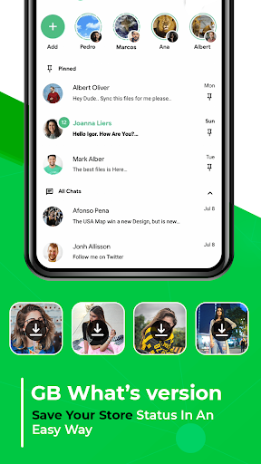 اسکرین شات 2 برنامه GB Whats Pro