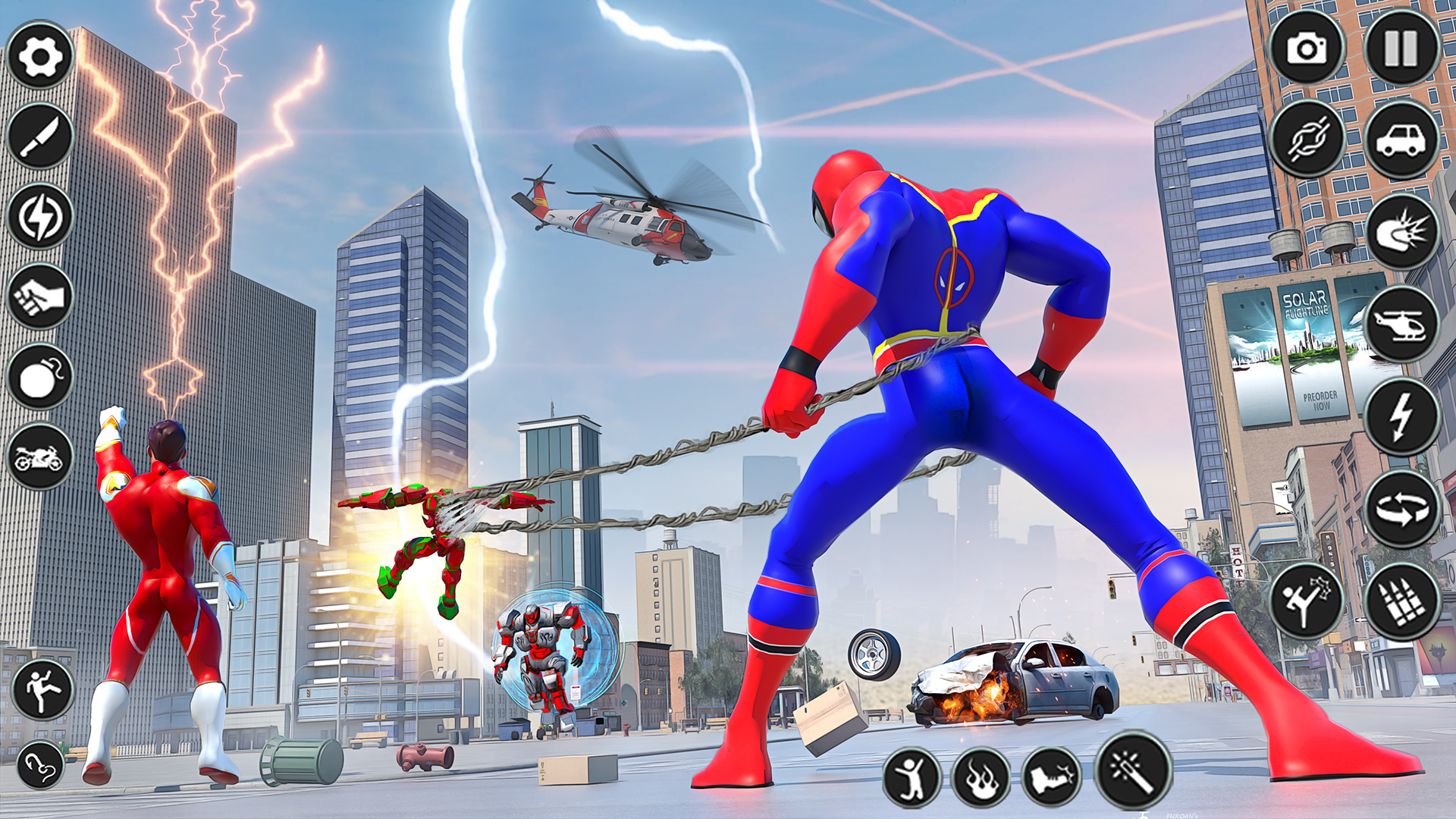 اسکرین شات 1 بازی Spider Robot Hero City Battle