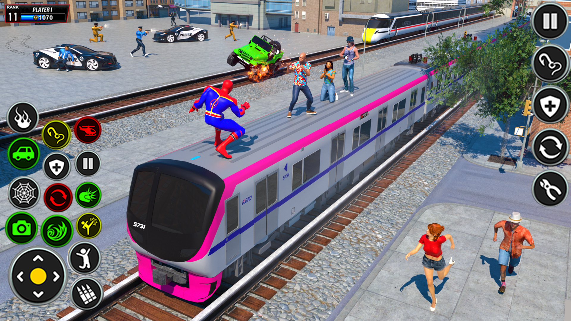 اسکرین شات 3 بازی Spider Robot Hero City Battle