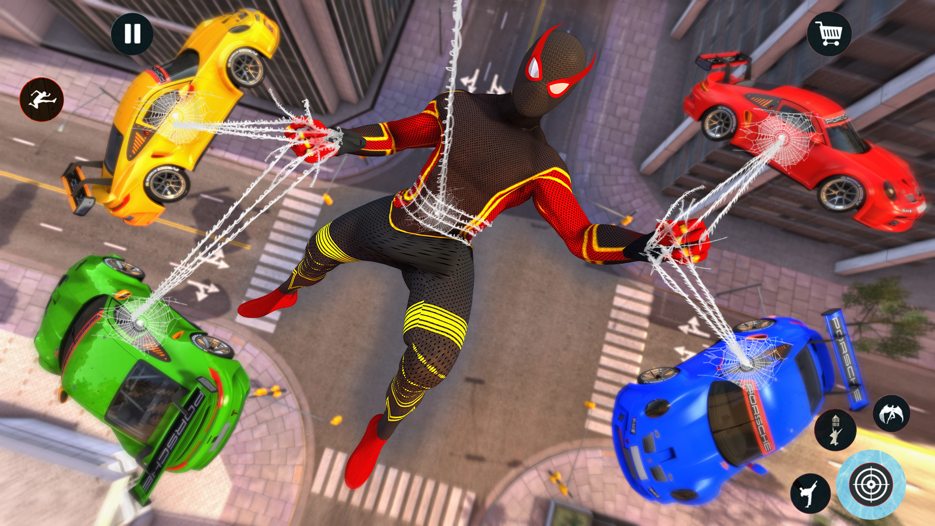 اسکرین شات 6 برنامه Spider Rope Hero: Black Spider