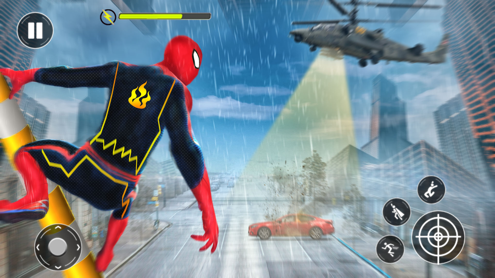 اسکرین شات 1 برنامه Spider Rope Hero: Black Spider