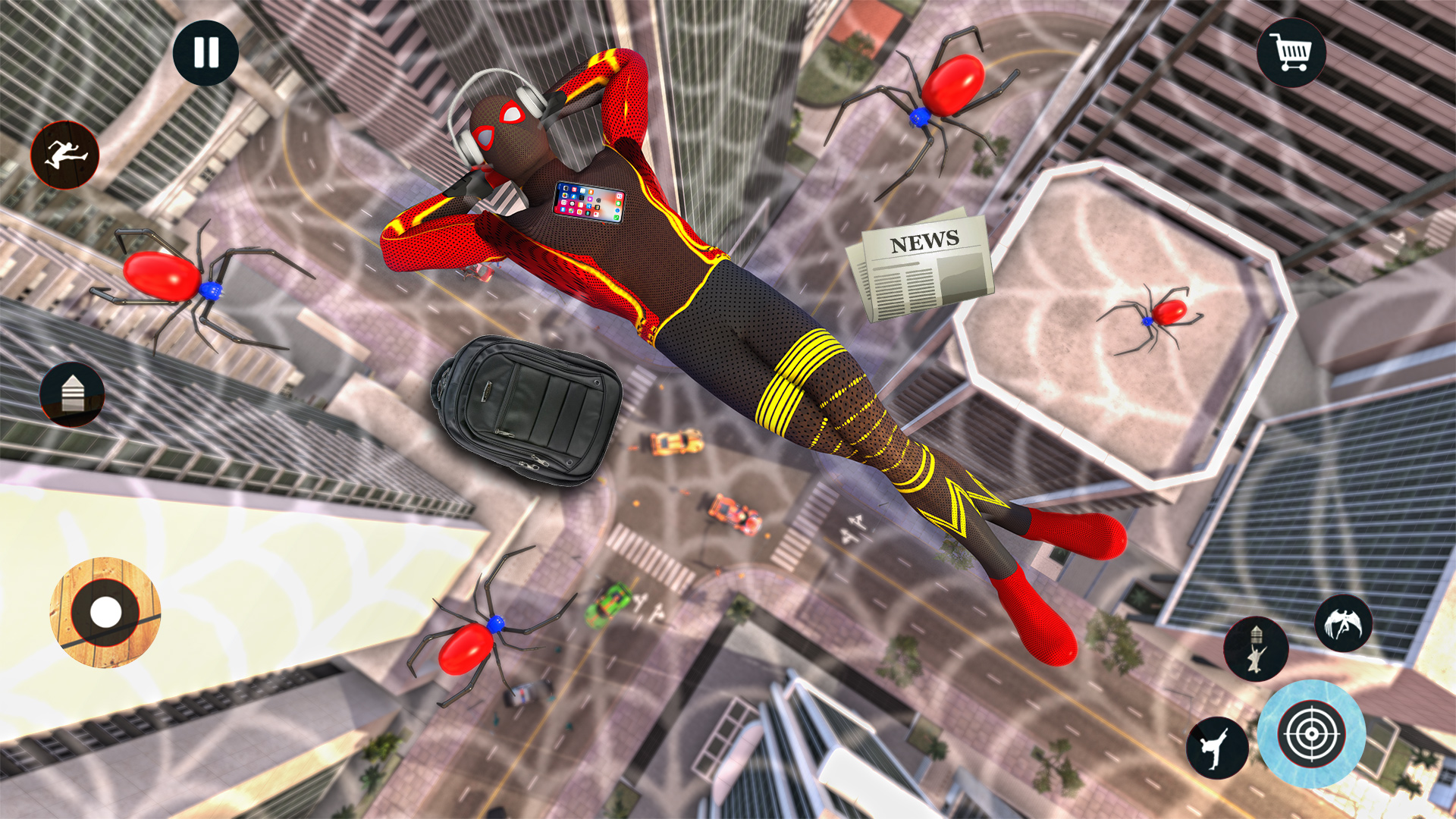 اسکرین شات 7 برنامه Spider Rope Hero: Black Spider
