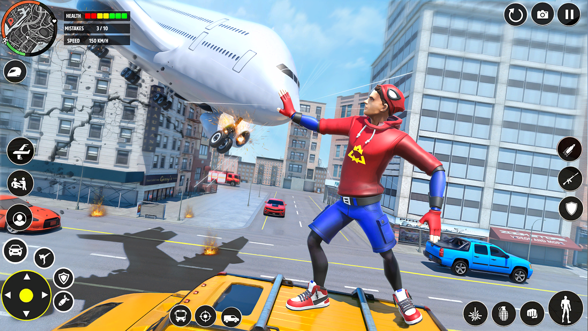 اسکرین شات 1 برنامه Flying Robot Hero Rescue Game