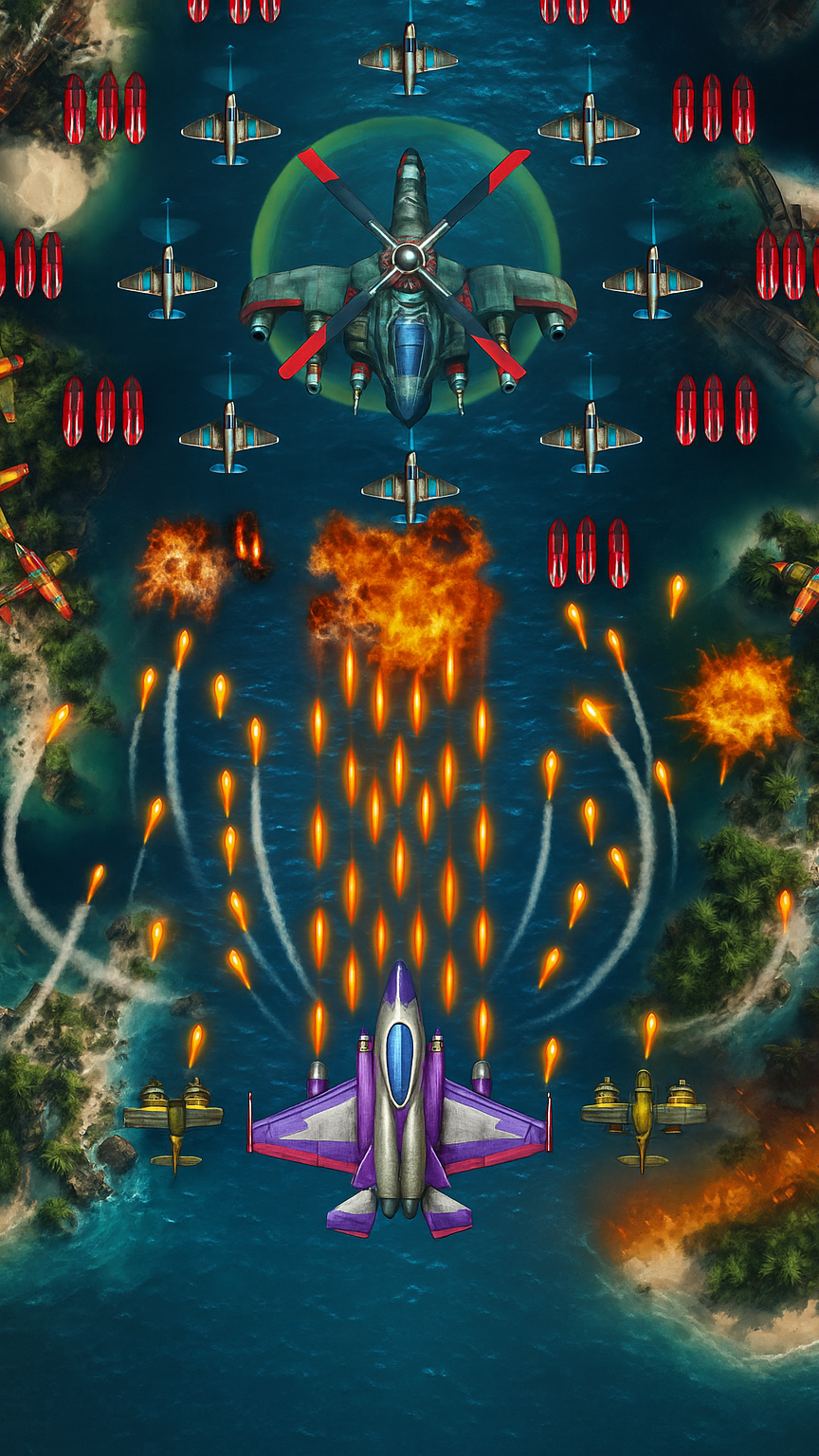 اسکرین شات 8 بازی 1945 WarGuard: Sky Shooter