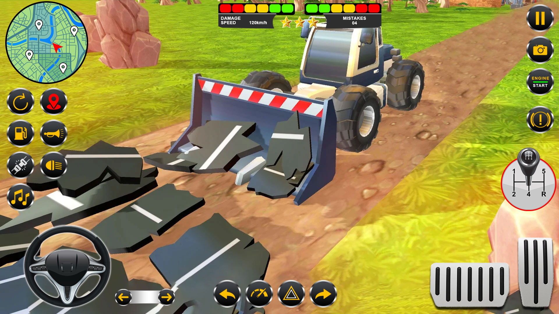 اسکرین شات 3 برنامه Road Construction Excavator 3D