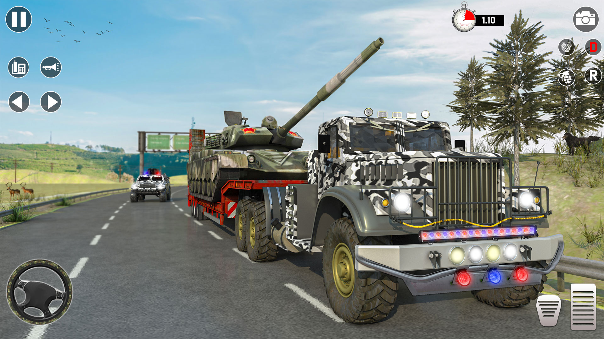 اسکرین شات 4 بازی Army Passenger Jeep Driving 3D