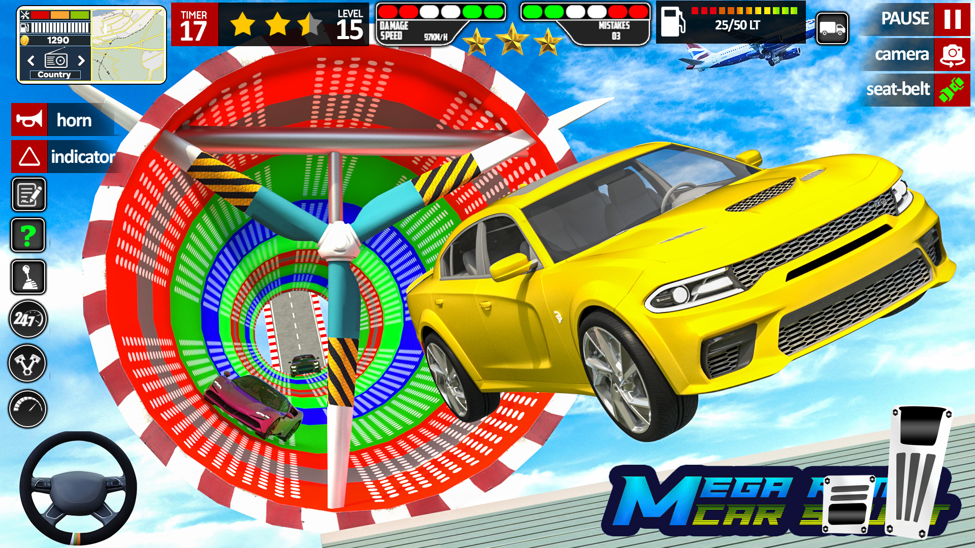 اسکرین شات 5 بازی Mega Ramp Stunt Car Game 3D