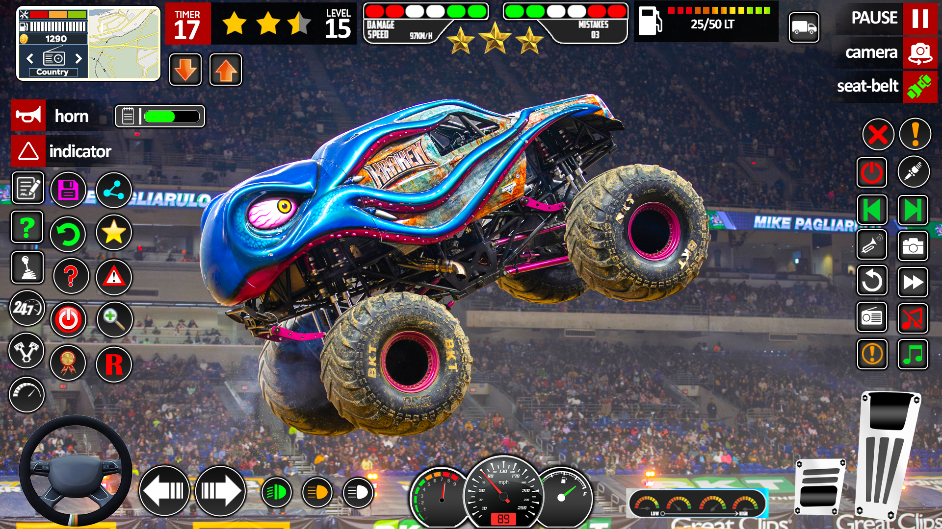 اسکرین شات 2 بازی Monster Truck Stunts Racing 3D