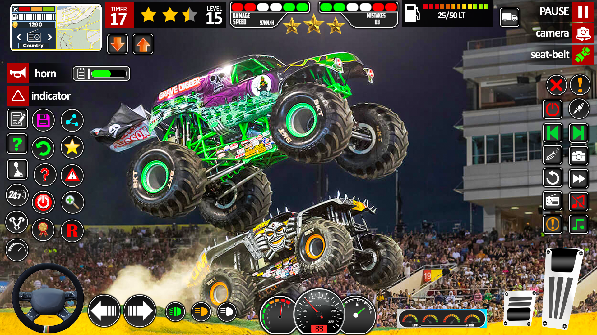 اسکرین شات 4 بازی Monster Truck Stunts Racing 3D