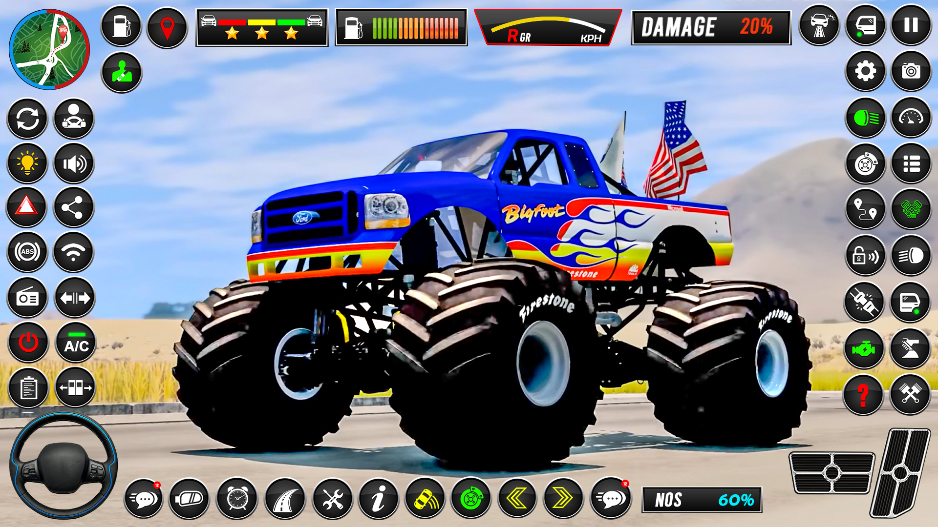 اسکرین شات 5 بازی Monster Truck Stunts Racing 3D