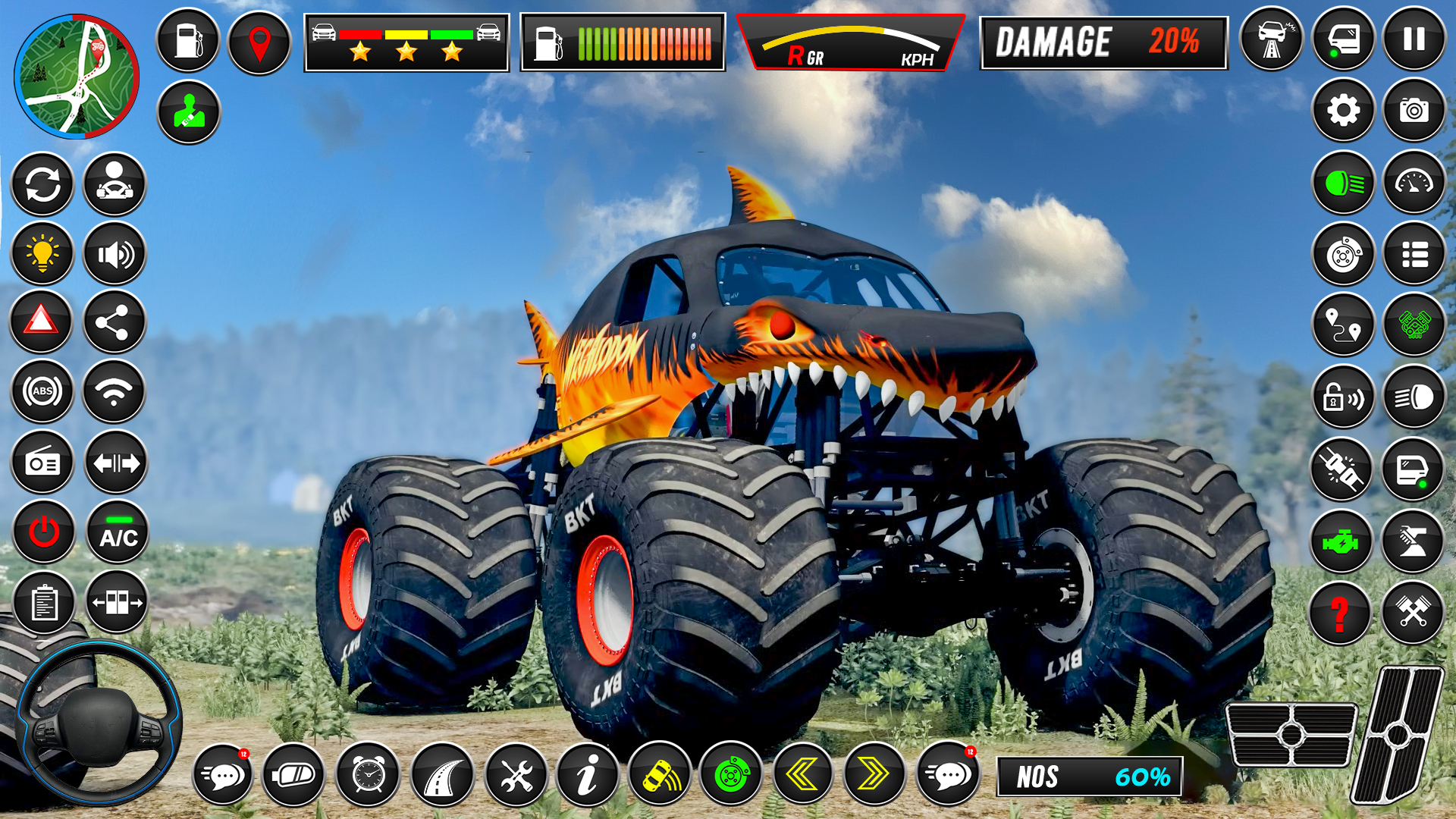 اسکرین شات 2 بازی Monster Truck Stunts Racing 3D