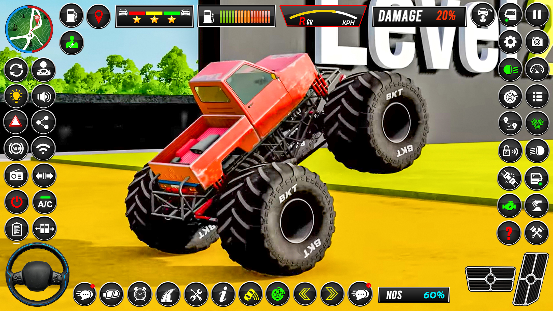 اسکرین شات 6 بازی Monster Truck Stunts Racing 3D