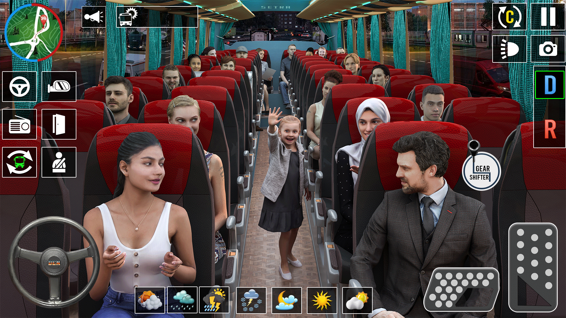 اسکرین شات 5 بازی US Bus Simulator Driving Game