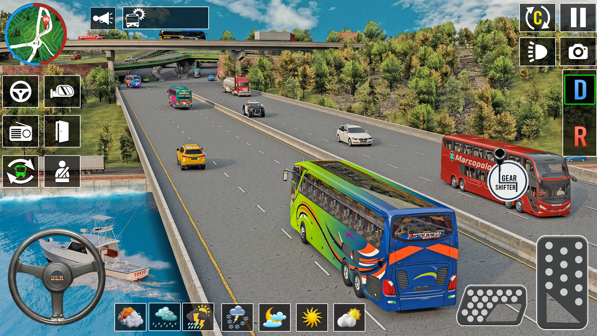 اسکرین شات 1 بازی US Bus Simulator Driving Game