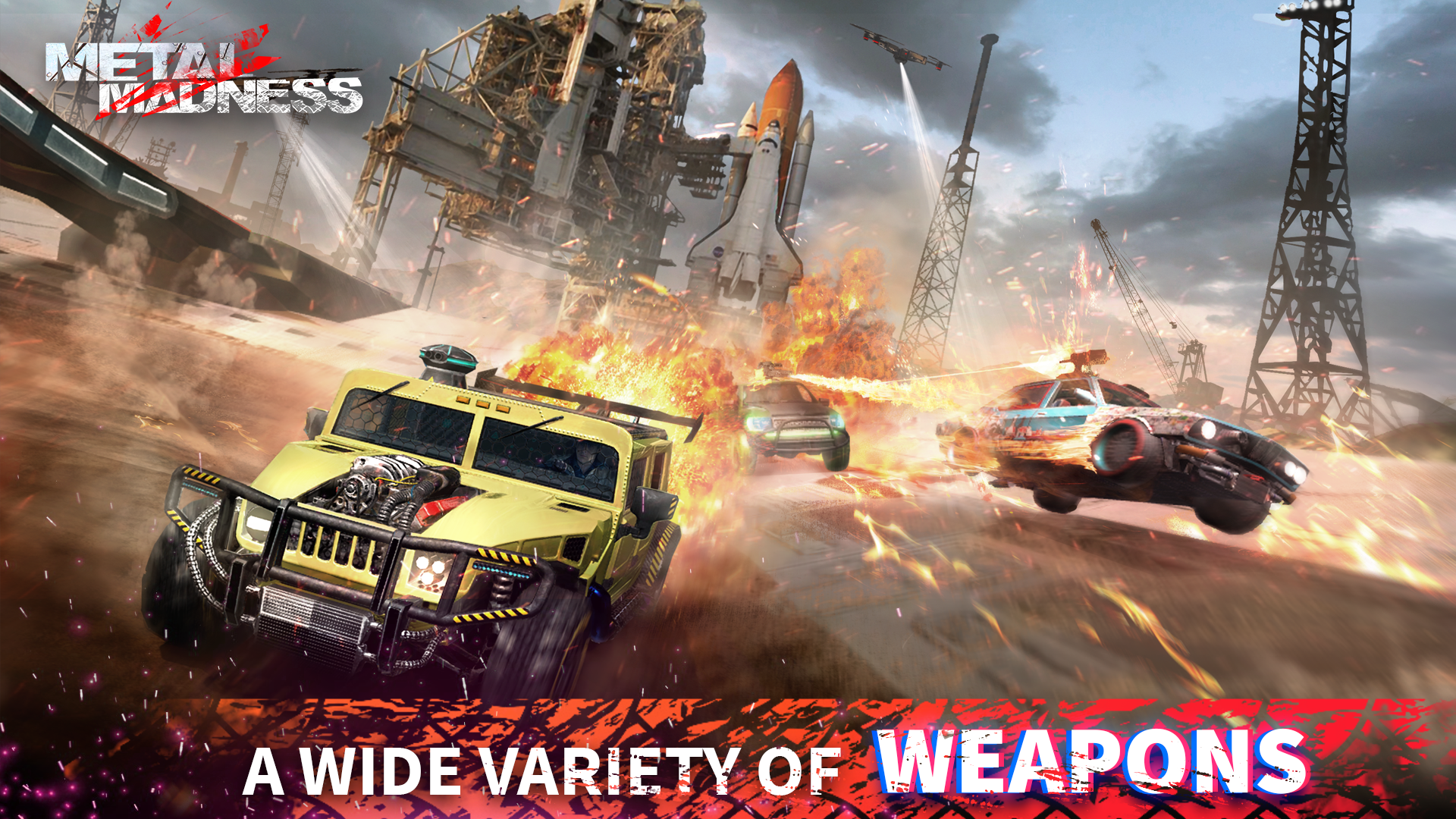 اسکرین شات 1 بازی METAL MADNESS PvP: Car Shooter