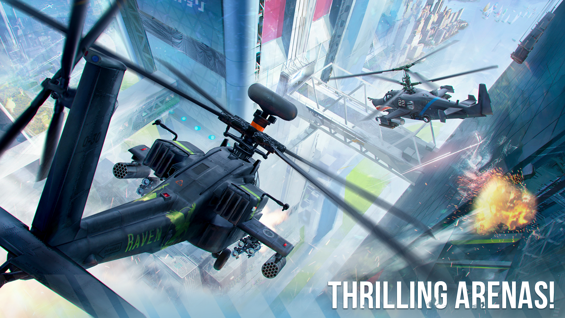 اسکرین شات 4 بازی Modern War Choppers: Shooter