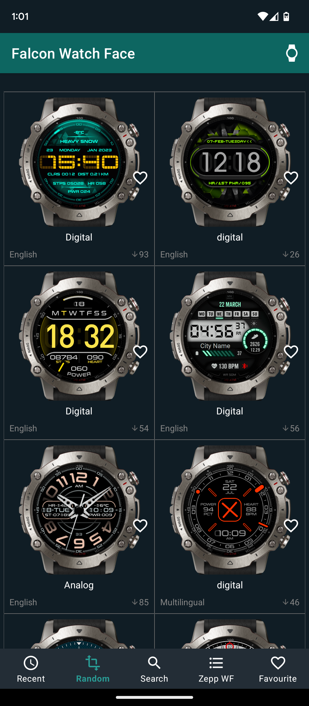 اسکرین شات 5 برنامه Watchfaces for Amaz Watches