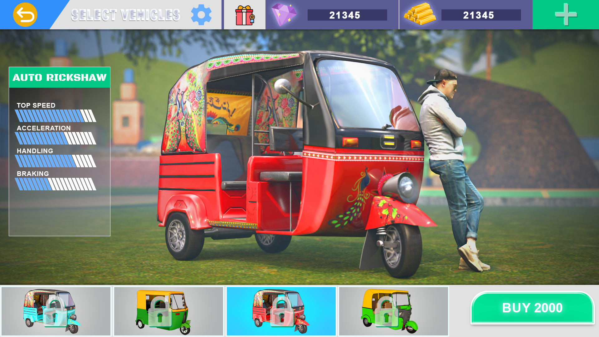 اسکرین شات 5 بازی Rickshaw Game Offline -Tuk Tuk