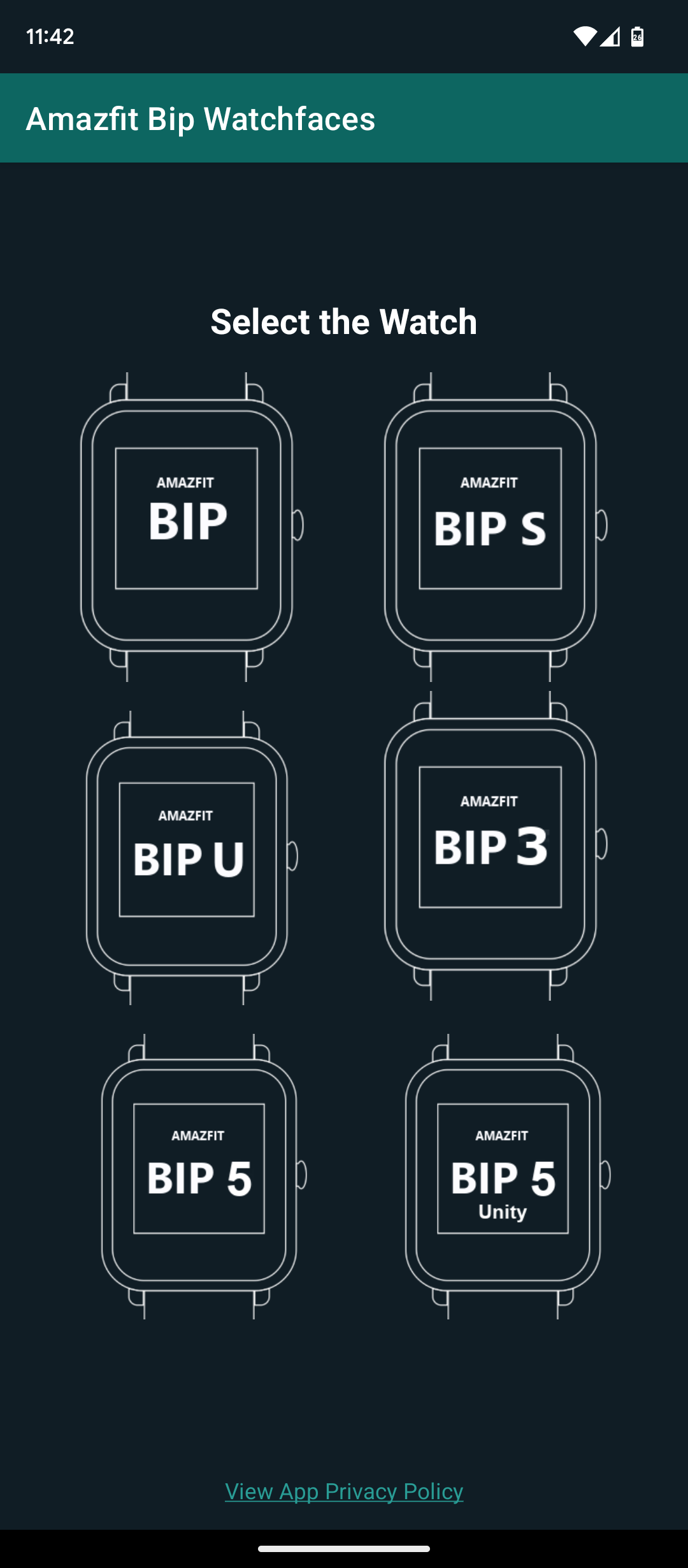اسکرین شات 1 برنامه Watchfaces Amazfit Bip 3/5 & U