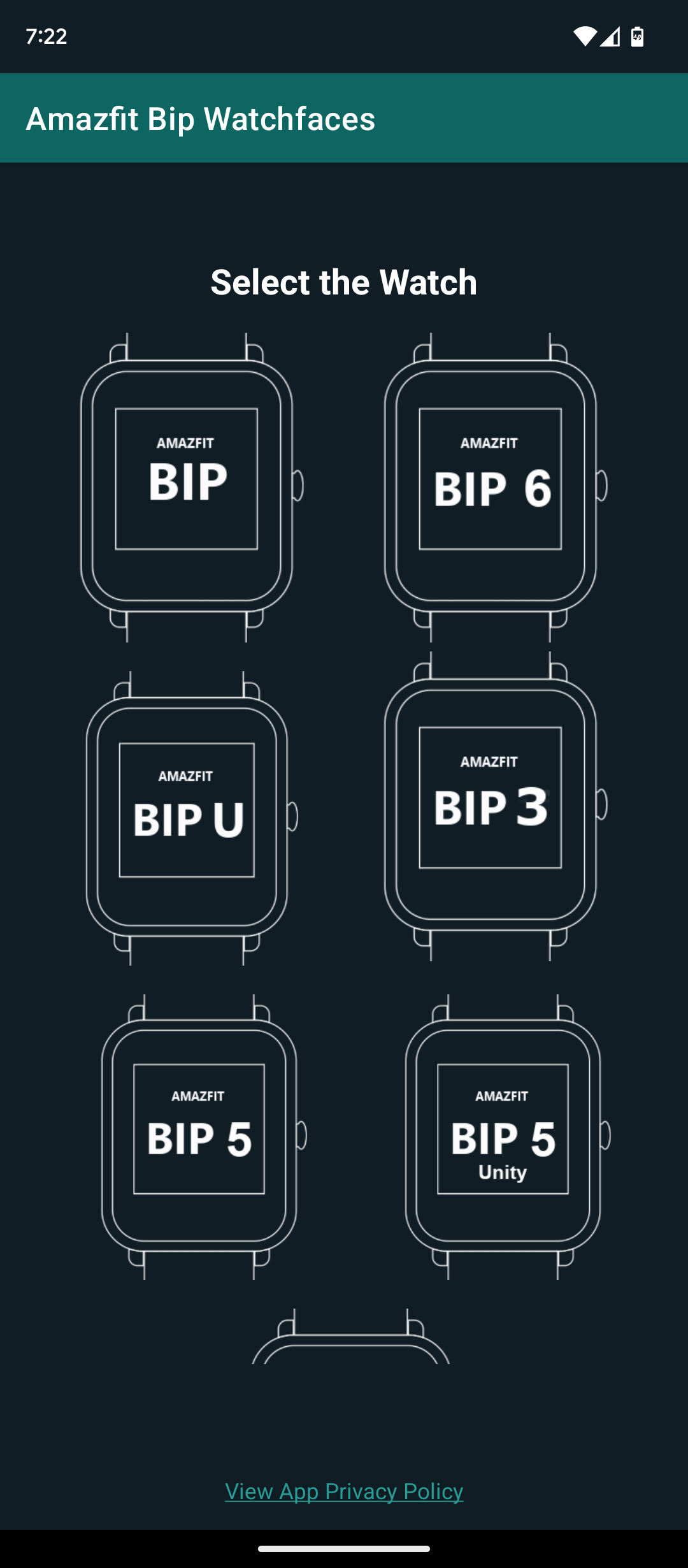 اسکرین شات 1 برنامه Watchfaces Amazfit Bip 3/5 & U