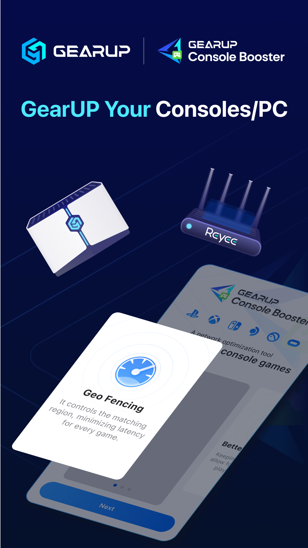 اسکرین شات 1 برنامه GearUP Console Booster