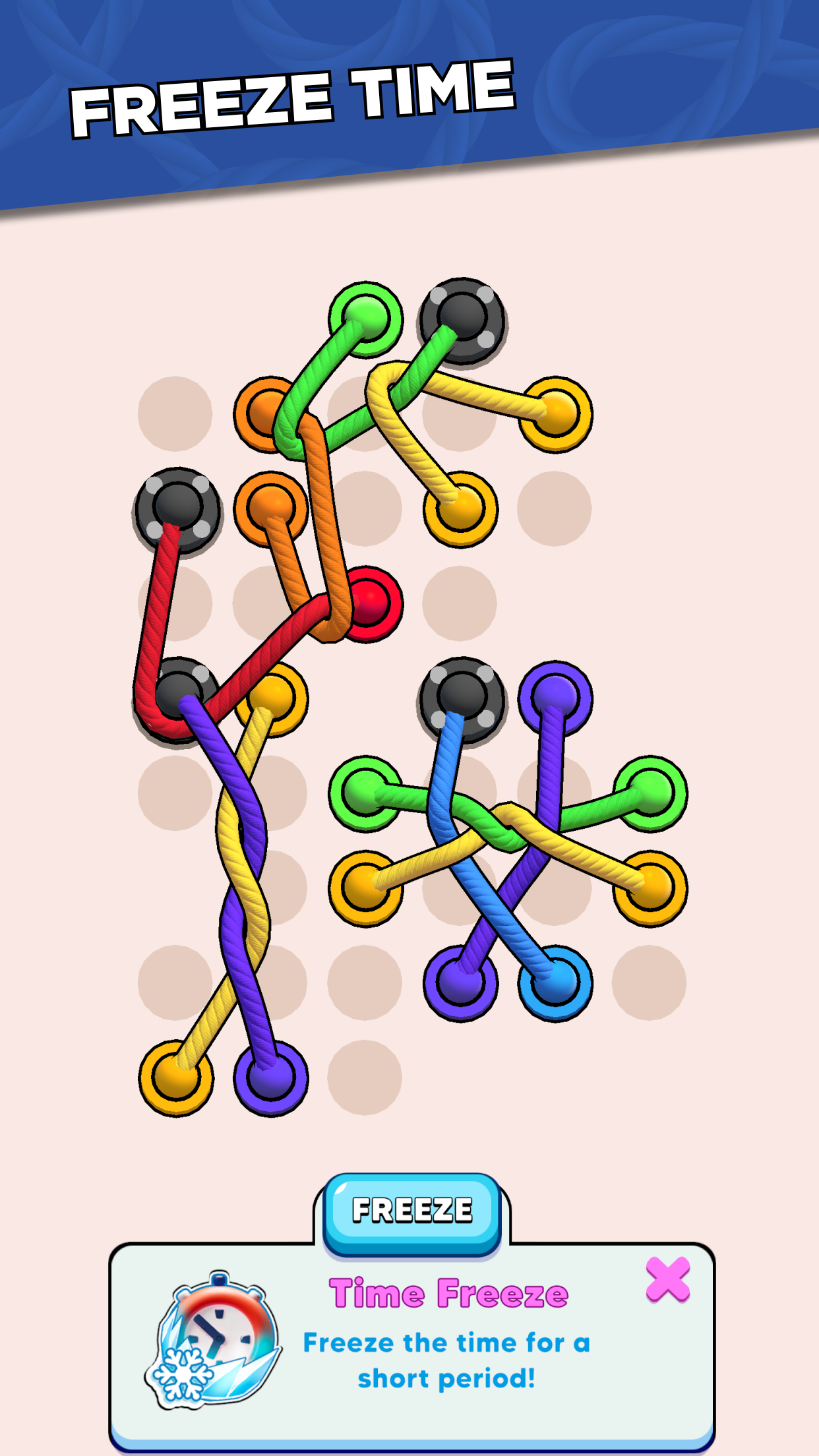 اسکرین شات 3 بازی Twisted Ropes: Untangle 3D